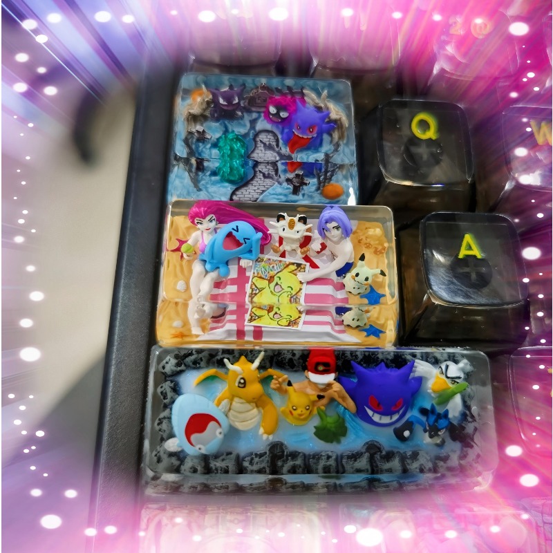 3D Printing Keycaps - Pokemon Anime Tastenkappen 1U 1,25U 1,5U