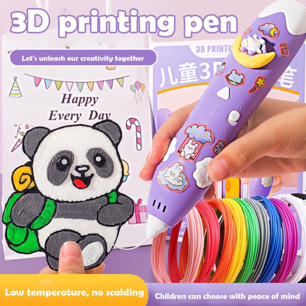 3D Printing Drawing - Intelligenter DIY 3D-Druckstift Graffiti-Zeichenstift Spielzeug Niedrigtemperatur