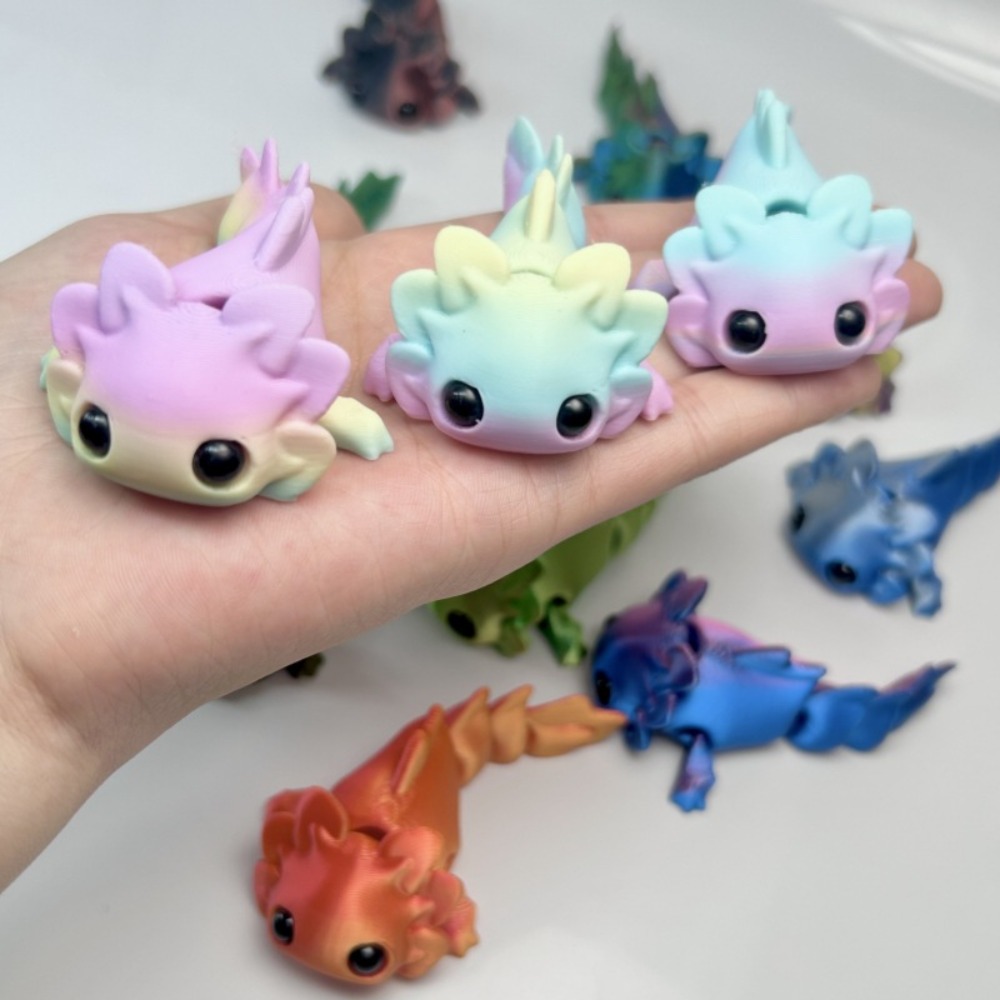 3D Printing Construction - 3D-Gedruckte Salamander-Figuren Spielzeug mit Mehrfach-Gelenken und
