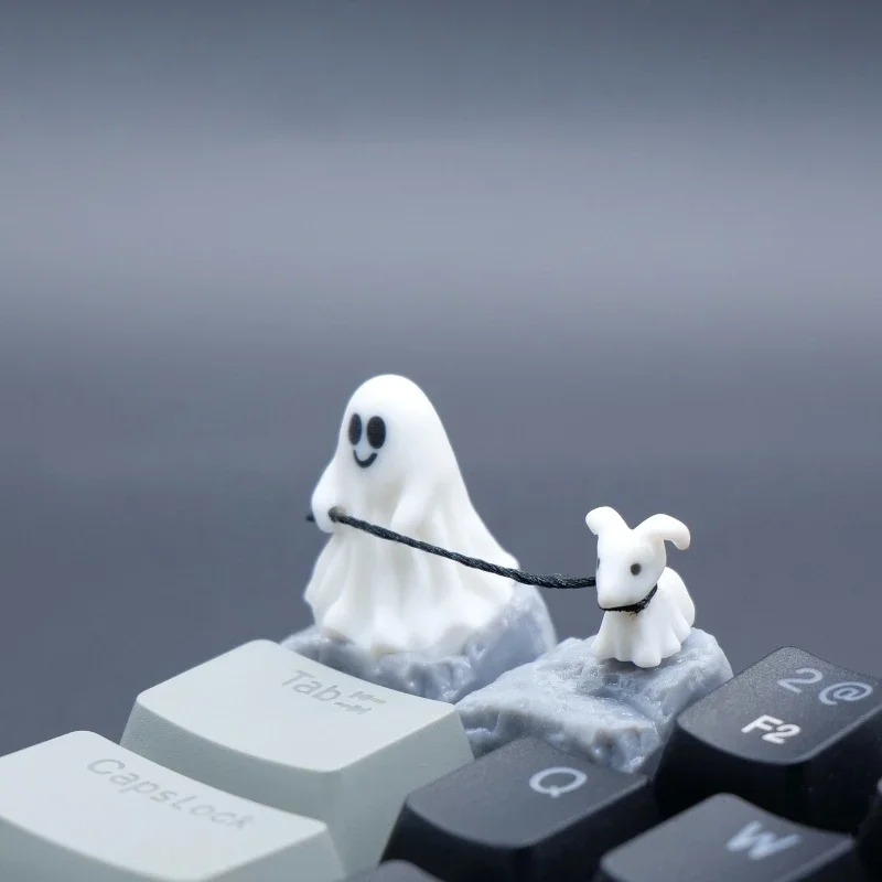 3D Printing Keycaps - Ghost Puppy Harz-Tastenkappe, individueller 3D-Druck, Persönlichkeitspunkt-Tastenkappe
