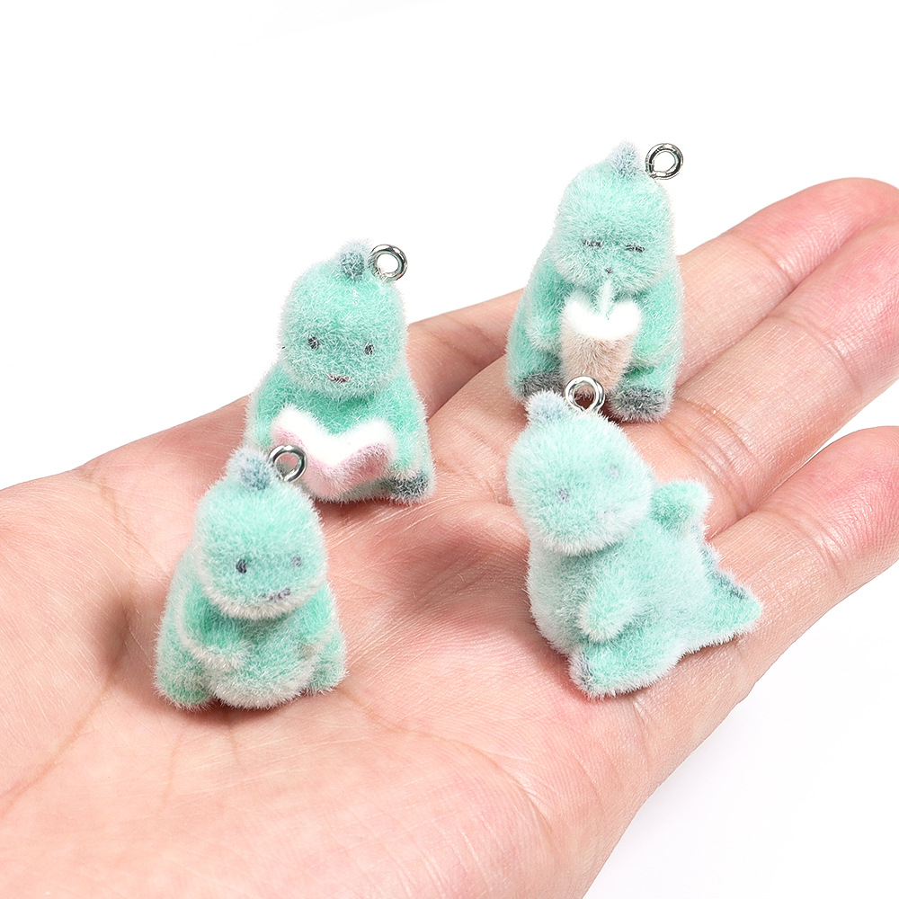 3D Printing Earrings - 4 Stücke 3D Mini Dinosaurier Anhänger