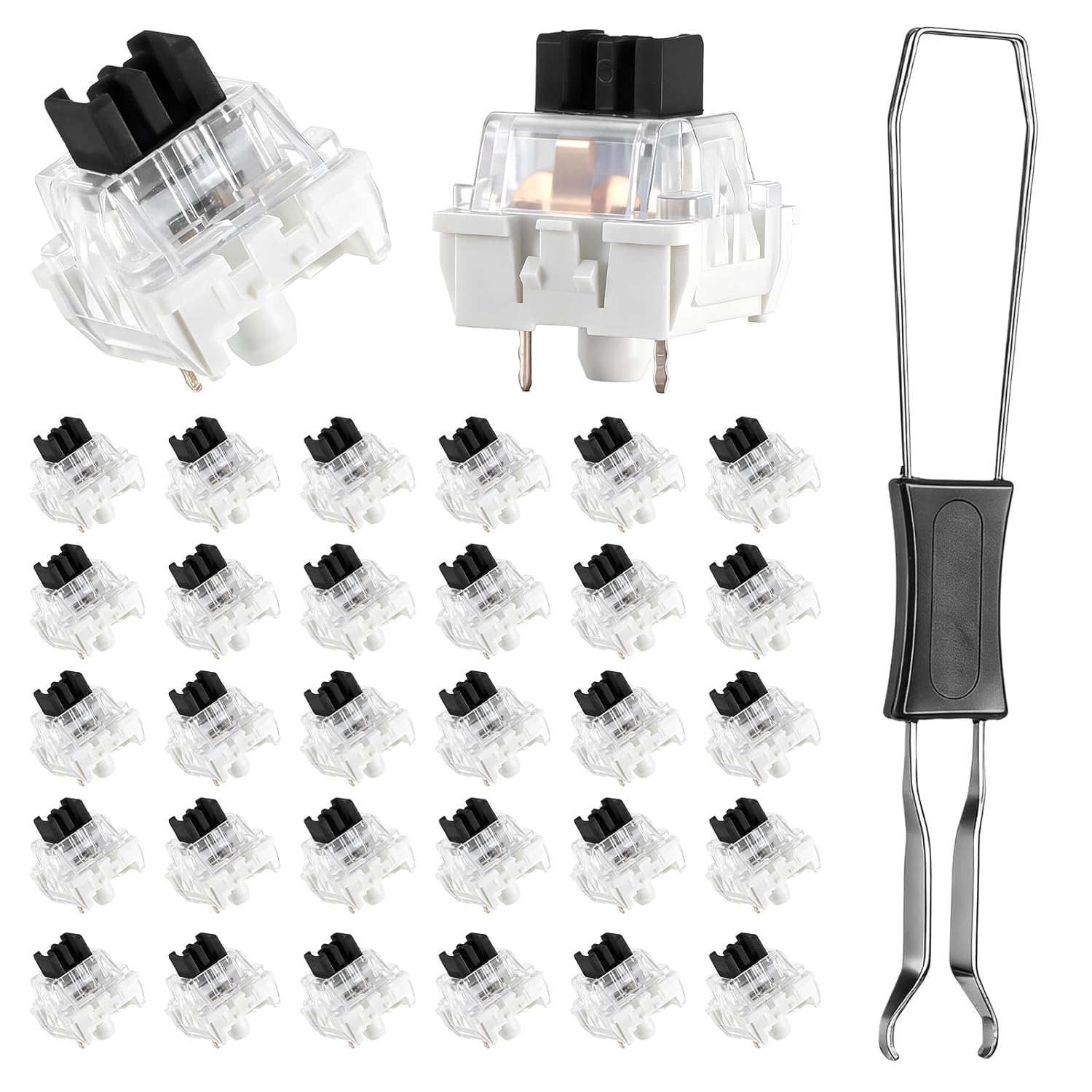 3D Printing Keyboard Keys - Mechanische Tastaturschalter, 50 Stück, 3-polige Tastaturklicker