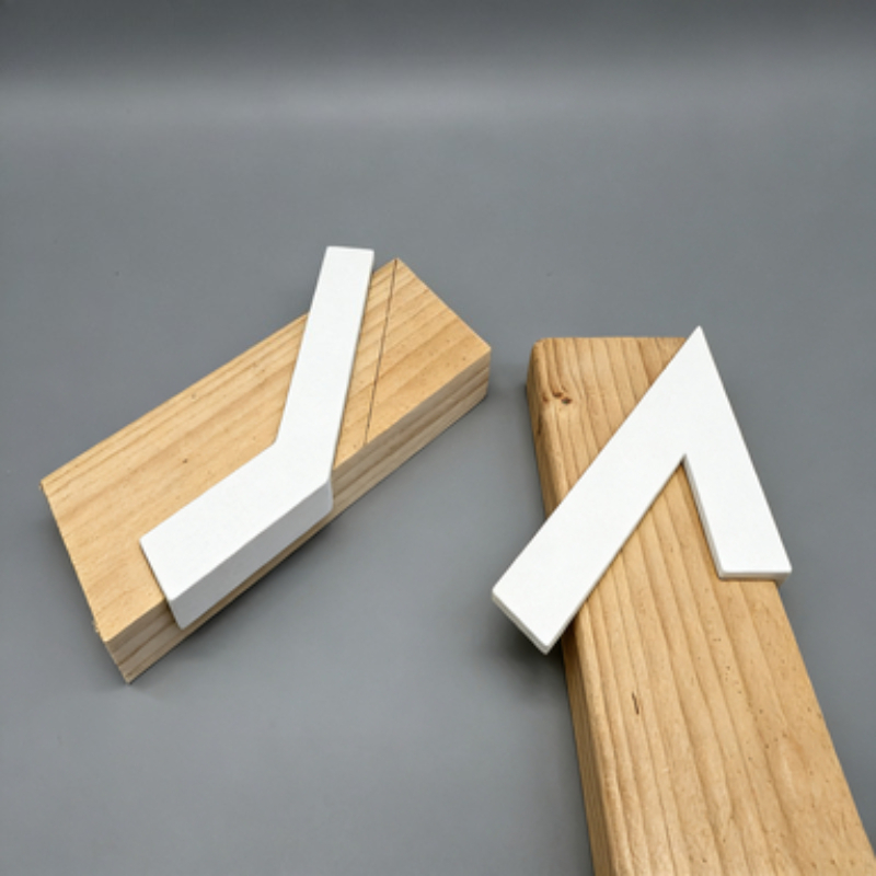 3D Printing Guide - Doppelpack 45-Grad-Holzbearbeitungs-Winkelvorrichtung 3D-Gedruckter Präzisions-Schnittführungslinial für DIY-Tischlerarbeiten