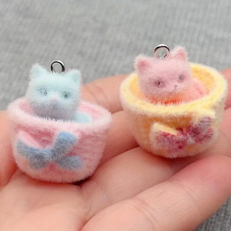 4 Stück 3D-Plüsch-Katzenanhäng – 3D Printing Earrings Bewertung und Preis
