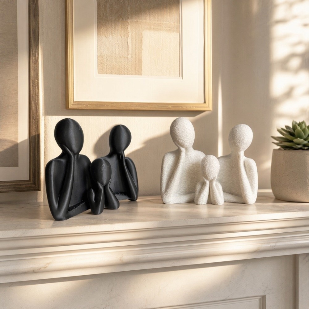 Paar-Umarmungsskulptur Abstrak – 3D Printing Construction Bewertung und Preis