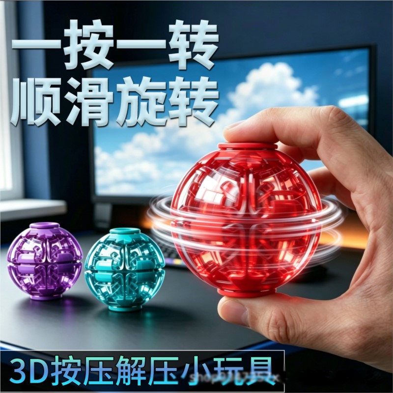 Stressabbau-Ball, glatt drehen – 3D Printing Drawing Bewertung und Preis