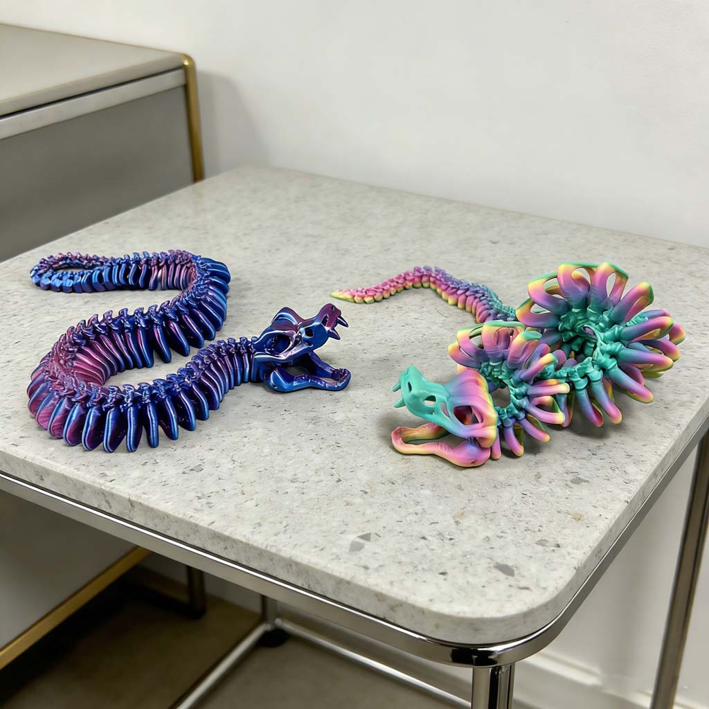 3D-gedruckte JOINT SNAKE-Statu – 3D Printing Mockup Bewertung und Preis