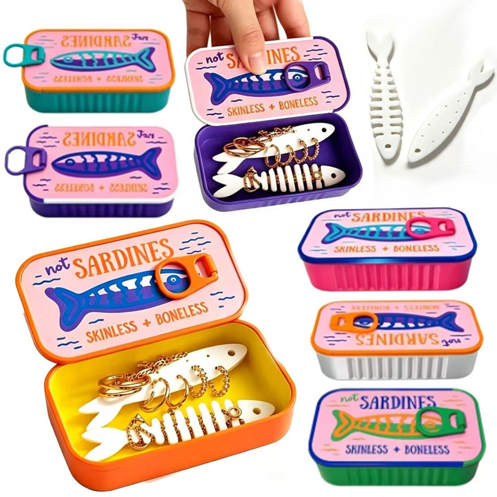 Sardinen-Dosen-Schmuckbox, 3D- – 3D Printing Earrings Bewertung und Preis