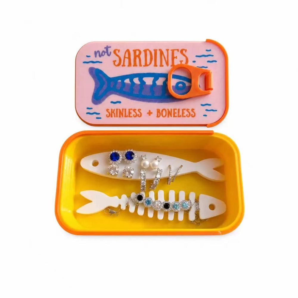 Sardinen-Dosen-Schmuckbox, 3D- – 3D Printing Earrings Bewertung und Preis