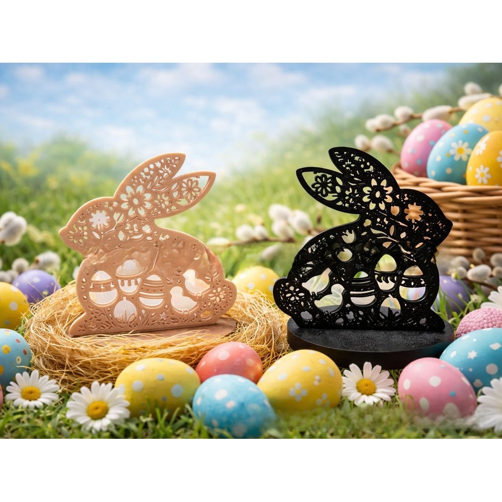 Blumiger Osterhase 3D-Gedruckt – 3D Printing Construction Bewertung und Preis