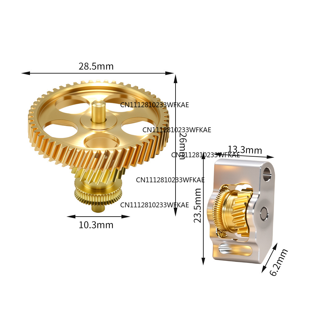 P2S Upgrade-Extruder, Ganzmeta – 3D Printing Gears Bewertung und Preis