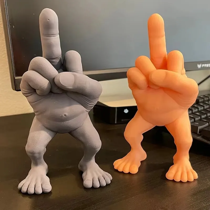 Mittelfinger-Desktop-Dekoratio – 3D Printing Construction Bewertung und Preis